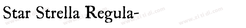 Star Strella Regula字体转换